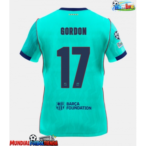 Camiseta Barcelona Anthony Gordon #17 Tercera Equipación Replica 2026-27 mangas cortas